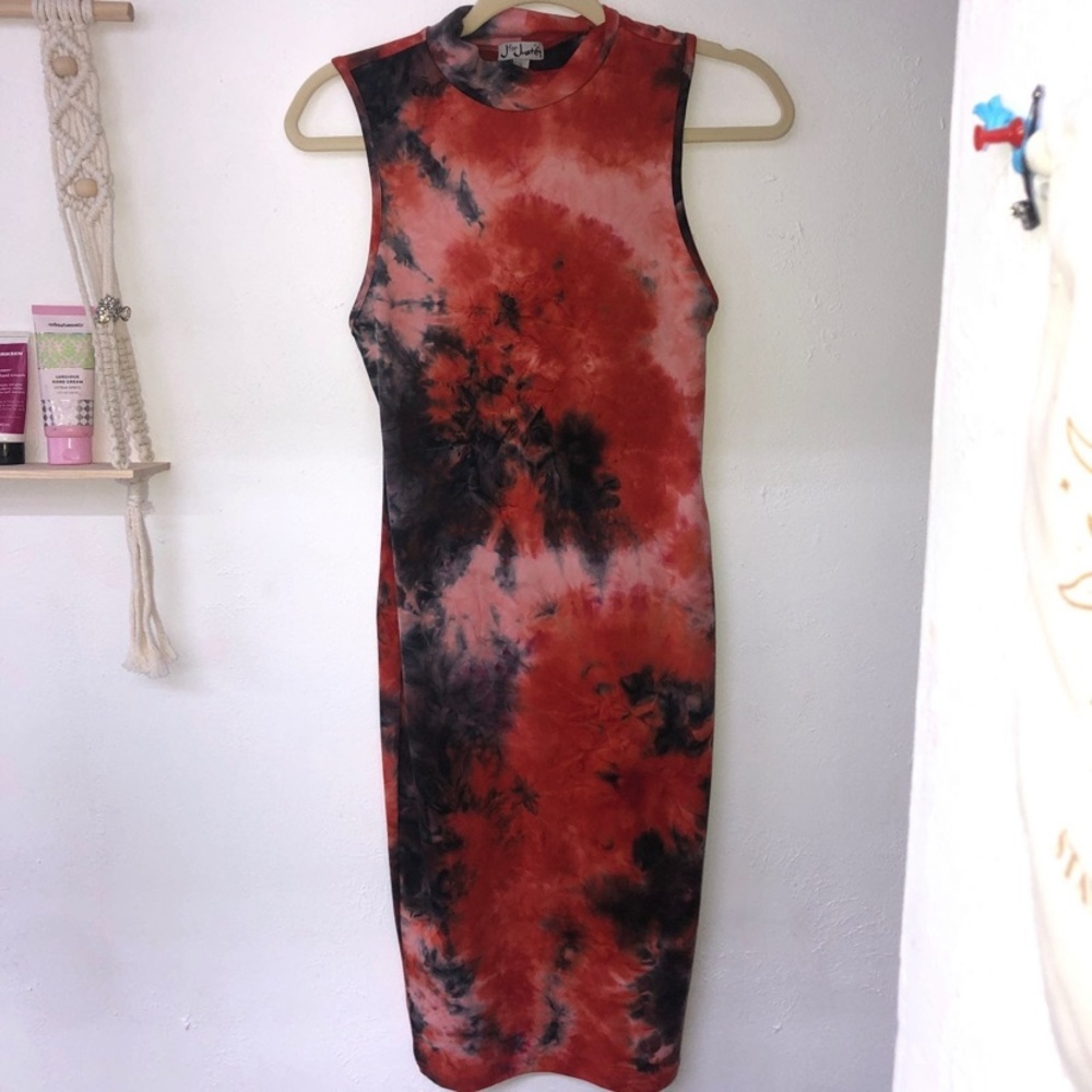 J for Justify tie dye dress